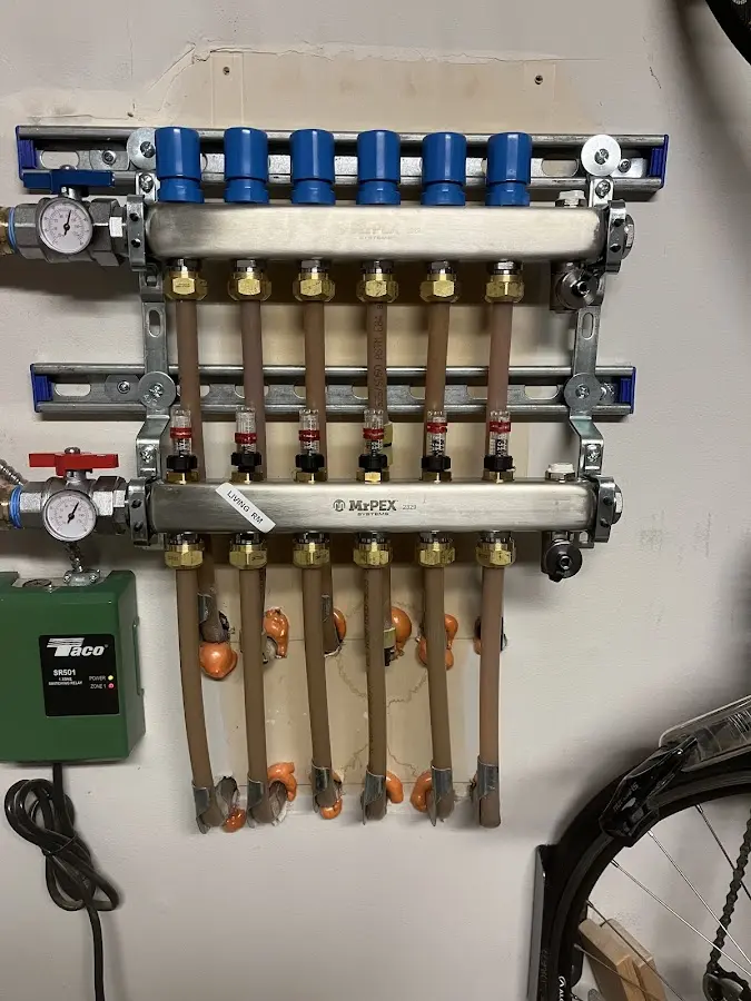 Plumber performing Gas Leak Detection at a residential property in Bradfordville